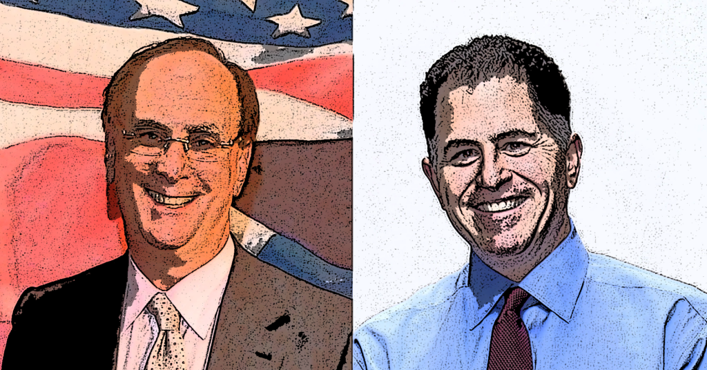 Bitcoin: Larry Fink und Michael Dell